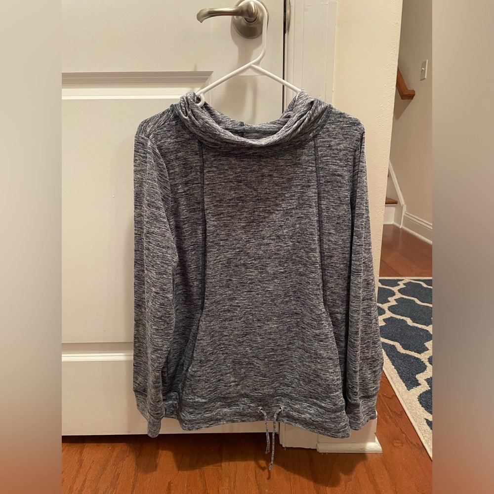 NWOT Xersion Large Hooded Cowel Neck Sweatshirt with drawstring bottom